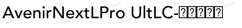 AvenirNextLPro UltLC字体转换